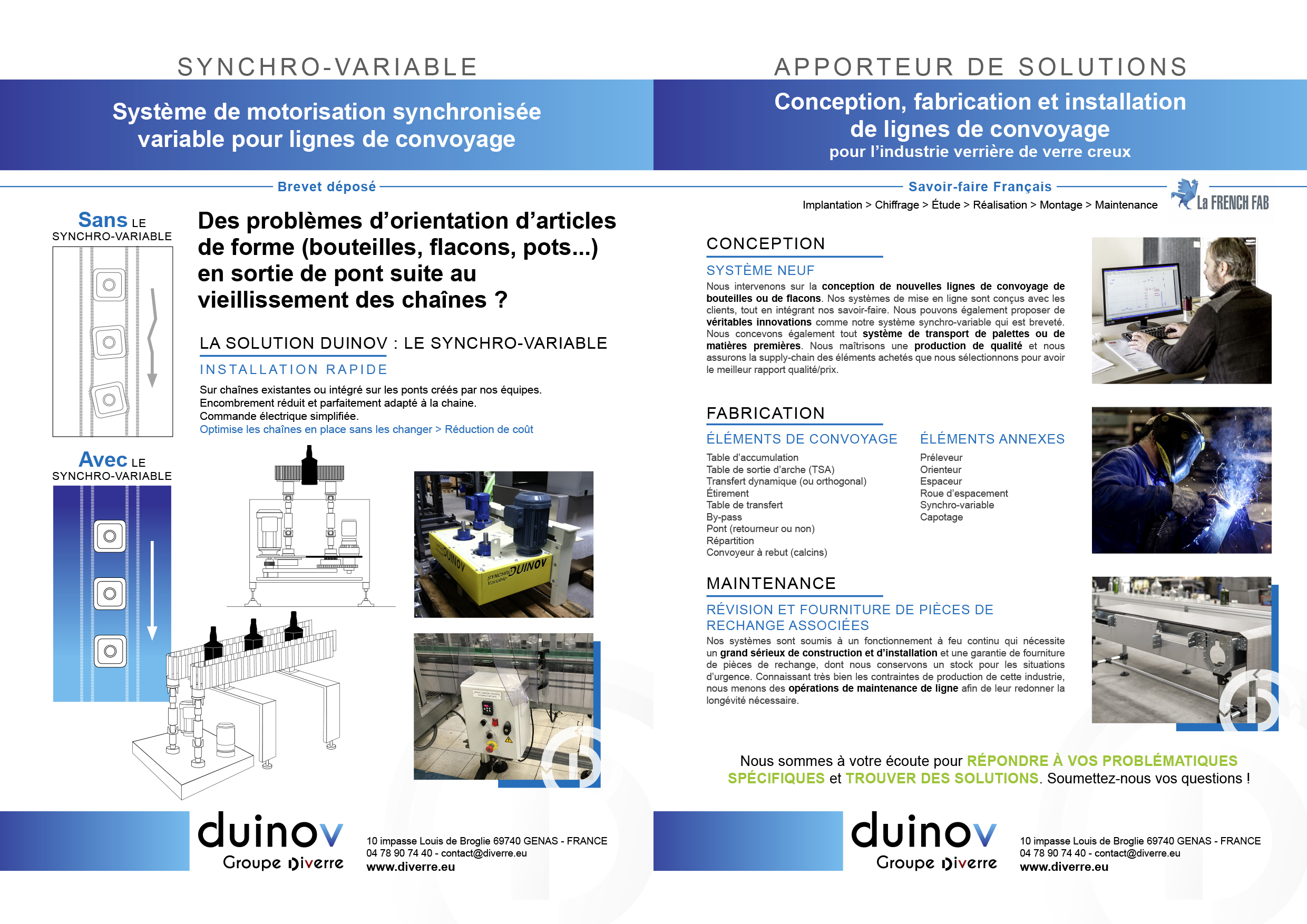 Solution DUINOV: SYNCHRO – VARIABLE