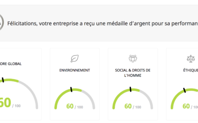 NORMOV vient de recevoir la médaille d’argent Ecovadis !